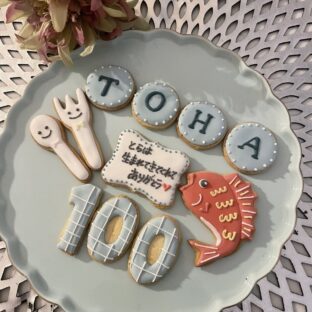 アイシングクッキーくすみカラーの作り方